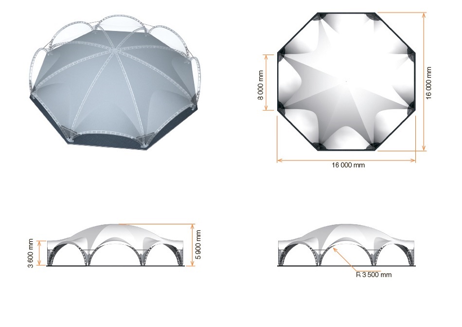 арочный шатер  OCTA