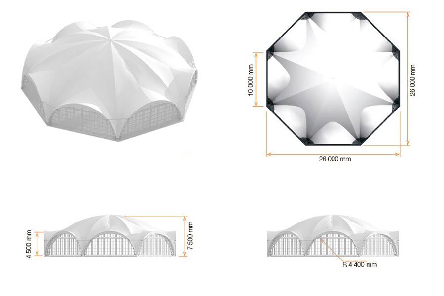арочный шатер  OCTA